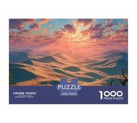 Landscape at Sunset_with 1000 Pezzi Cartone Robusto Puzzle Desert Landscape at Golden Hour Antistress Gioco Per Famiglie Puzzle Per Adulti E Bambini 70x50cm/1000pcs