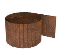 Landscape Border - Rust Resistant Metal Garden Edge | Long Size Corrugated Flexible Fences | Durable Barrier Edging for Pathways Flower Beds Patios Driveways Playgrounds Pool Areas Balcony Gardens