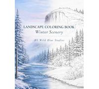 Landscape Coloring Book: Winter Scenery