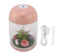 Landscape Humidifier, Ultrasonic Essential Oil Diffuser Humidifier, Mini Cute Quiet 2 in 1 Cool Mist Aromatherapy Diffuser with 180ML Tank for Bedroom Office Car Use (Rosea)