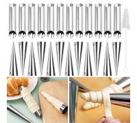 landscape lights2K 25 Pezzi Antiaderente Cannoli Stampi Con Spazzola Di Pulizia Stampi Per Cannoli Cannoli Tubi Set Cilindri Per Cannoli Per Cannoli, Croissant, Teglie