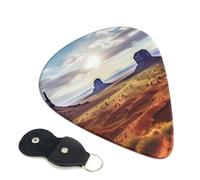 Landscape Of Monument Valley, 6 plettri per chitarra, stampa su entrambi i lati, per chitarra acustica, basso, ukulele, chitarra elettrica (0,46 mm, 0,71 mm, 0,96 mm)