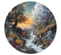 Landscape Painting 1000 Piece Jigsaw Puzzle For Adults Educational Games Stress Relief Puzzle Exercise The Memory of The Brain For Adults Gifts 1000pcs (67.5x67.5cm)