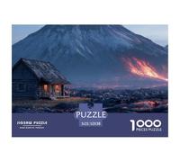 Landscape Puzzle 1000 Pezzi Relax Forest Cottage - Ideale Per Meditazione E Mindfulness, Alta Definizione, Giochi Da Tavolo - 52x38cm/1000pcs