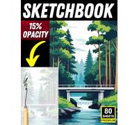 Landscape Sketchbook for Artists: Light-Opacity Pages for Tracing & Drawing Nature Scenes | Mountains, Forests, Rivers & Deserts