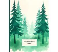 Landscape Watercolor Nature Notebook: 120 Pages Composition Book, with Cartoon Cover Design, designed for Creative Writing, Journaling, Drawing, ... Cartoon Cover Design, designed for Creative