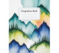 Landscape Watercolor Nature Notebook: 120 Pages Composition Book, with Fantasycartoon Cover Design, designed for Drawing, Journaling, School Notes, ... with Fantasycartoon Cover Design, designed