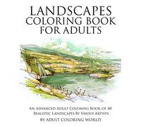 Adult Coloring World Landscapes Coloring Book for Adults (Tascabile)