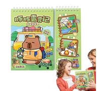 Landscaping Stickers, Cute Capybara Scrapbook Stickers, Capybara Decals Journaling Stickers, Scrapbooking Stickers Cartoon Scene, Cute Animal Stickers for Kids, Capybara Die Cut Stickers