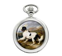Landseer Full Hunter - Orologio da tasca con cane Newfoundland