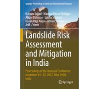 Landslide Risk Assessment and Mitigation in India: Proceedings of the National Conference, November 01-02, 2022, New Delhi, India
