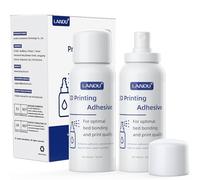 LANDU Colla per stampante 3D, perfetta adesione della stampante 3D, formula solubile in acqua, colla per stampa 3D, compatibile con PLA, ABS, filamento PETG, 150 ml x 2