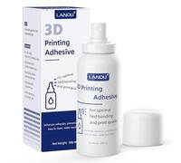 LANDU Colla per stampante 3D, perfetta adesione della stampante 3D, formula solubile in acqua, colla per stampa 3D, compatibile con PLA, ABS, filamento PETG, 150 ml