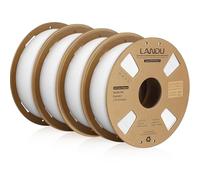 LANDU PETG Filamento 1,75 mm, bianco 4 kg, filamento per stampante 3D, PETG più resistente, precisione dimensionale +/- 0,02 mm, bobina di cartone da 4 kg, adatto per la maggior parte delle stampanti