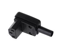LANDUM Connettore Femmina IEC 320 C13 ad Angolo retto da 90 Gradi AC 10A 250V Connettore del Cavo di Alimentazione