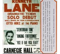 Lane, Kenneth - Carnegie Hall Live