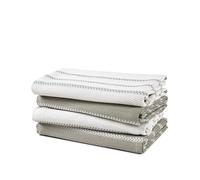 LANE LINEN Set di 4 strofinacci da cucina in cotone per asciugare i piatti, 45,7 x 71,1 cm, strofinacci assorbenti, ad asciugatura rapida, colore grigio