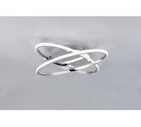 LANE PLAFONIERA LED 27W 3500lm, 4000K CROMATA CON DIFFUSORE EFFETTO CRISTALLO E DIMMERAZIONE INTENSITA' CON INTERRUTTORE D. 58CM