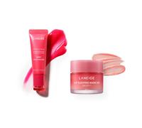 LANEIGE - Lip Glowy Balm - 10g - Berry (1ea) X Lip Sleeping Mask EX - 20g - Berry (1ea)