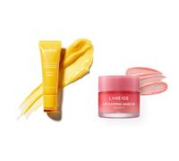 LANEIGE - Lip Glowy Balm - 10g - Mango (1ea) X Lip Sleeping Mask EX - 20g - Berry (1ea)