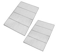 LANEJOY Griglia per Barbecue 32.5x53 cm, Rete di Ricambio per Griglia Barbecue in Acciaio Inox, Griglia di Cottura Multifunzionale per Barbecue, 2 pz