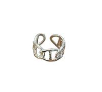 L'anello ad incastro elettrolitico in argento sterling con naso di maiale è in grado e squisito -LJ0504