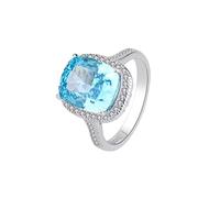 L'anello,， Anelli in argento 925 con diamanti, smeraldo e acquamarina da 10 * 12 mm for donna, gioielli sposa scintillanti(8)
