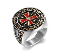 L'anello,， Anello da motociclista storico collezione con spade incrociate e diamante centrale(Z+1)