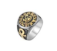 L'anello,， Gioielli portafortuna for uomo e donna, resistenti ipoallergenici(Y)