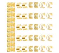 L'anello per capelli di roccia rosso cremoso, rinforza lo stile, leggero e pratico, facile da usare per feste festival