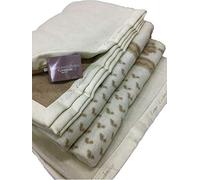 LANEROSSI - Coperta 100% pura lana vergine e cashmere da letto Art Serenella - 2 posti.