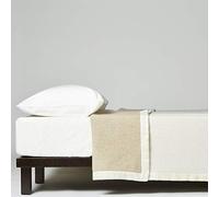 LANEROSSI Coperta Matrimoniale Maxi Serenella, coperta in cashmere e lana vergine, 230x270 cm, Bianco/Beige