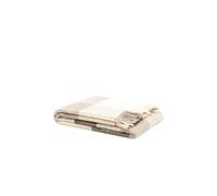 LANEROSSI - Plaid Check, 100% Lana Vergine, 130x170 cm, Beige