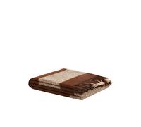 LANEROSSI - Plaid Lavaredo, 100% lana vergine, 130x170 cm, Marrone