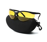 LaneTop Occhiali da tiro per uomini e donne, anti appannamento, ANSI Z87.1, occhiali di sicurezza con custodia rigida, protezione UV400 per gli occhi per occhiali da tiro, lenti gialle