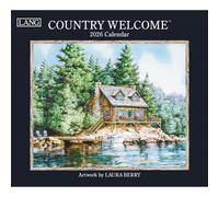 LANG Calendario da parete 2026 Country Welcome - Made in USA