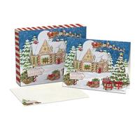 Lang Santa'S Workshop 1004894 - Biglietti natalizi in scatola
