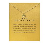 LANG XUAN Collana con ciondolo a forma di bussola a strati, in oro, con biglietto di messaggio, amicizia, farfalla, sole, buona fortuna, elefante, collana con catena per fede, regalo da donna, Metallo