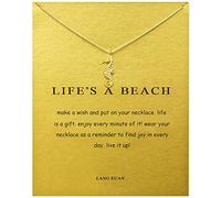 LANG XUAN Collana con ciondolo a forma di bussola a strati, in oro, con biglietto di messaggio, amicizia, farfalla, sole, buona fortuna, elefante, collana con catena per fede, regalo da donna, Metallo