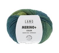 Lang Yarns Merino+ Color - limone/petrol 044