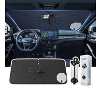 LANGBEAN [Aggiornato] Parasole per Parabrezza Ford Focus 2019-2025, Parasole Pieghevole Blocca Raggi UV & Calore, Protezione Visore Solare Facile Installare e Piegare, Accessorio Estate