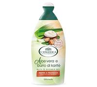 L'Angelica, Bagnodoccia Aloe Vera e Burro di Karitè, 12 x 450 ml, Bagnoschiuma Idratante per Pelle Secca, Nutre e Protegge La Pelle, Docciaschiuma Senza Parabeni Né Siliconi