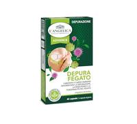 L'Angelica, Depura Fegato, Integratore Depurativo, Favorisce Depurazione e Digestione, Con Carciofo e Cardo Mariano, Senza Glutine e Senza Lattosio, Vegano, 1 Confezione da 40 Capsule