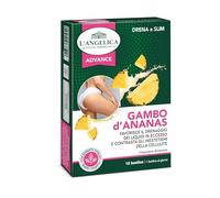 L'Angelica, Integratore Drenante Anticellulite con Gambo d'Ananas, Favorisce la Digestione, Contrasta la Ritenzione Idrica e gli Inestetismi della Cellulite, 12 Bustine