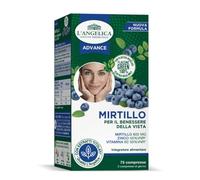 L'Angelica, Integratore al Mirtillo per il Benessere della Vista e del Microcircolo, a base di Mirtillo Zinco e Vitamina B2, 6 Confezioni da 75 Compresse