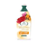 L'Angelica Officinalis Bagnoschiuma con Melograno e Curcuma, Bagnodoccia Nutriente e Rigenerante, Docciaschiuma Senza Parabeni o Siliconi, 1 confezione da 500 ml