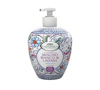 L'Angelica, Sapone Liquido Mani Vellutante, Muschio Bianco e Lavanda, Pelle Morbida e Profumata, Dermatologicamente Testato, 500ml