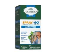 L'Angelica, Spray Go Antistress, Integratore Alimentare Spray Relax, Per il Benessere Mentale, Rilassamento, Normale Tono dell'Umore, Con Melissa, Griffonia, Gusto Vanigliato, 30ml