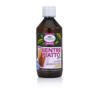 L'Angelica, Succo Ventre Piatto Plus, Integratore Sgonfiante, Per il Drenaggio dei Liquidi, Gusto Ananas, Con Finocchio, Tè Verde, Ginepro, Ribes Nero, Vegano, 500ml