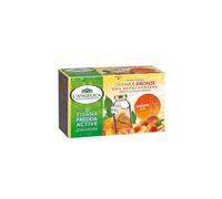 L'Angelica, Tisana Fredda Active Drena e Bronze, Con Betacarotene, Vitamine A e C, Gusto Albicocca, Pesca, Betulla, Zero Calorie, 1 Confezione da 15 Filtri